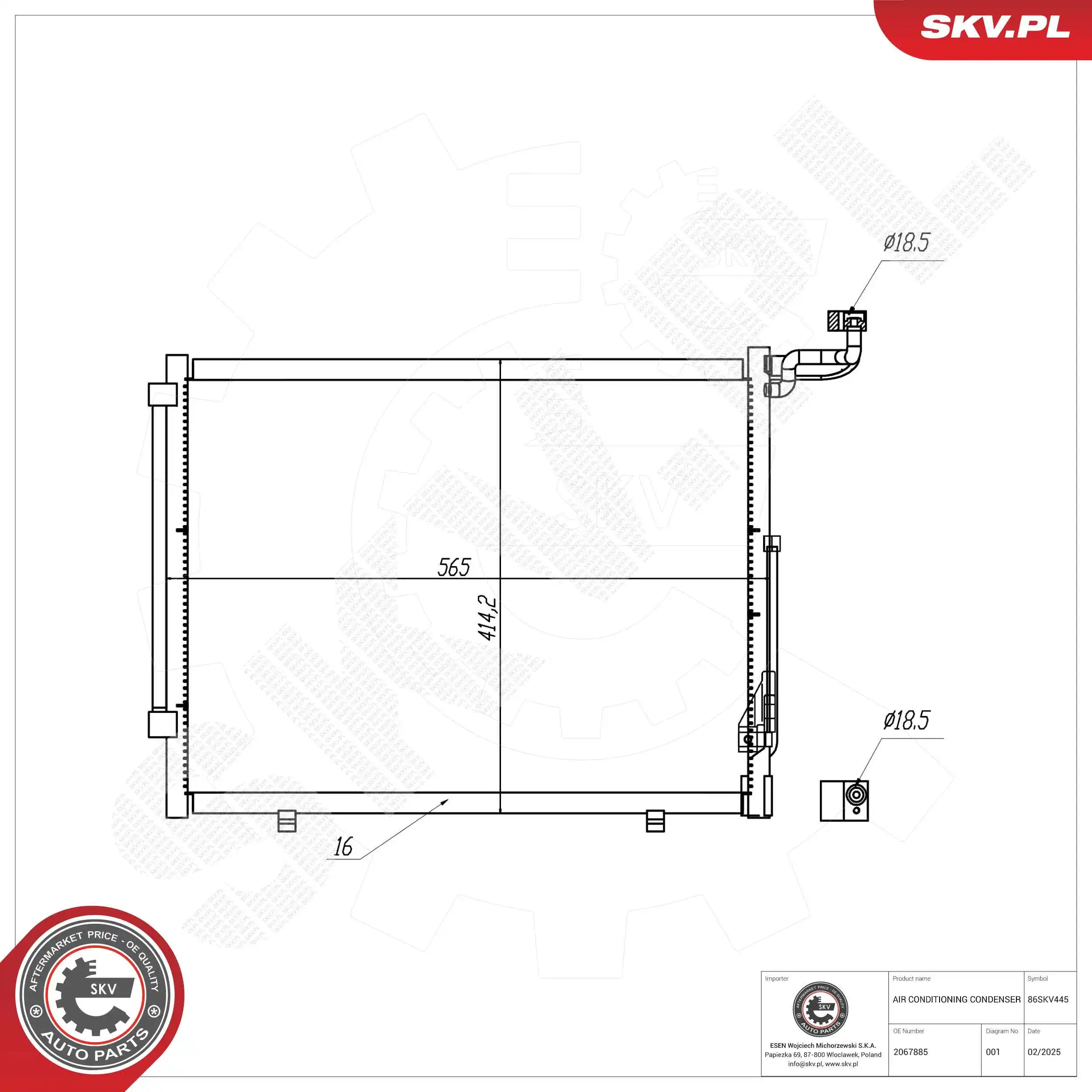 Condenser, air conditioning